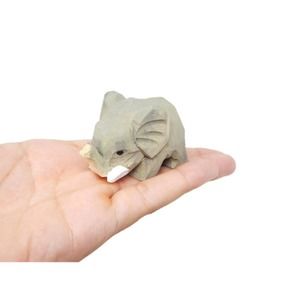 Elephant Gray Figurine Statue Decor